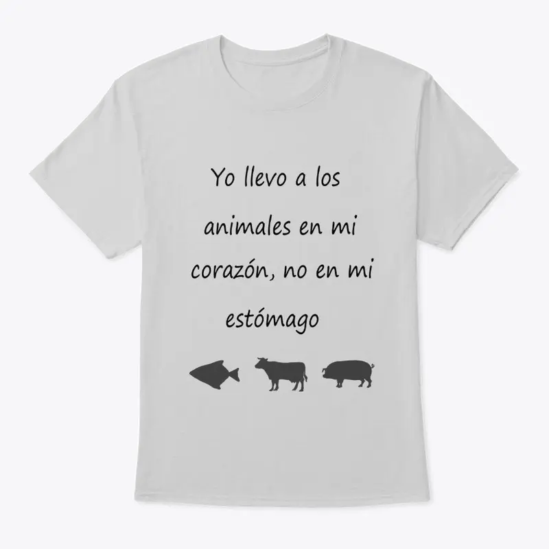 Yo llevo a los animales en mi corazón